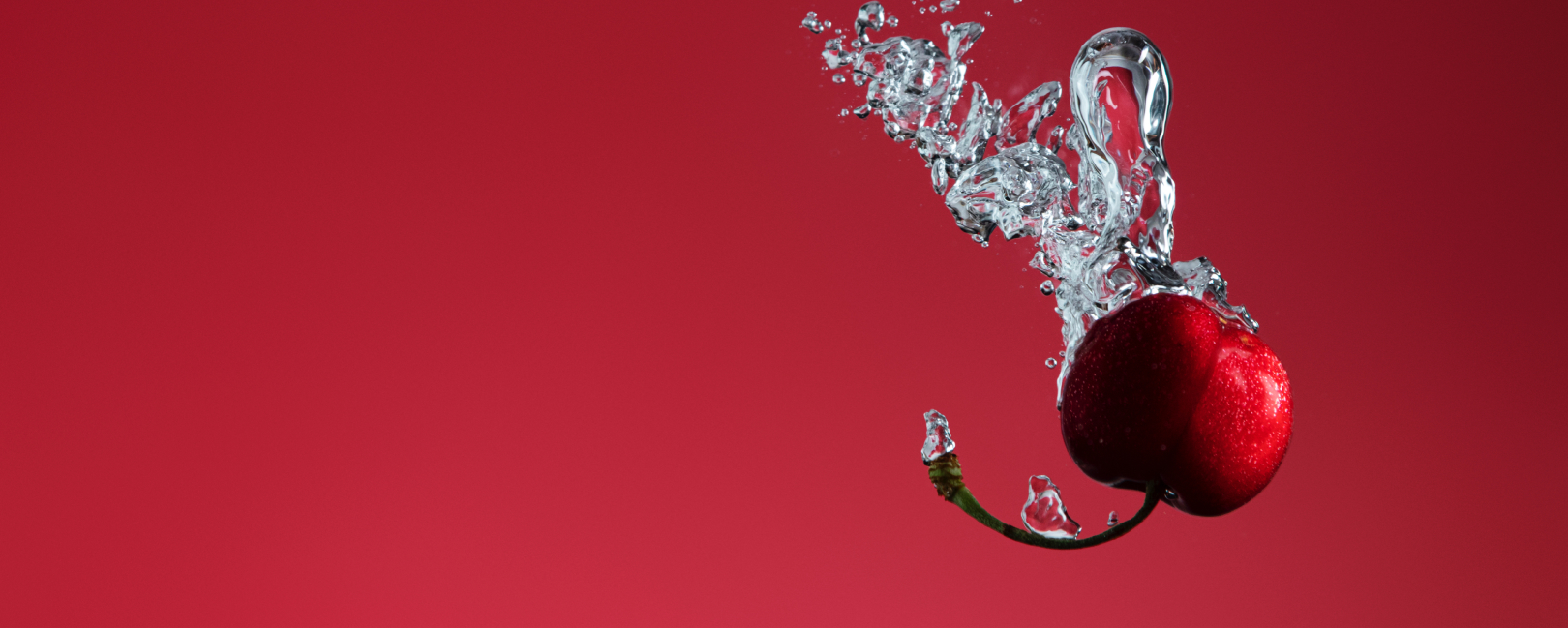 Cherry water splash