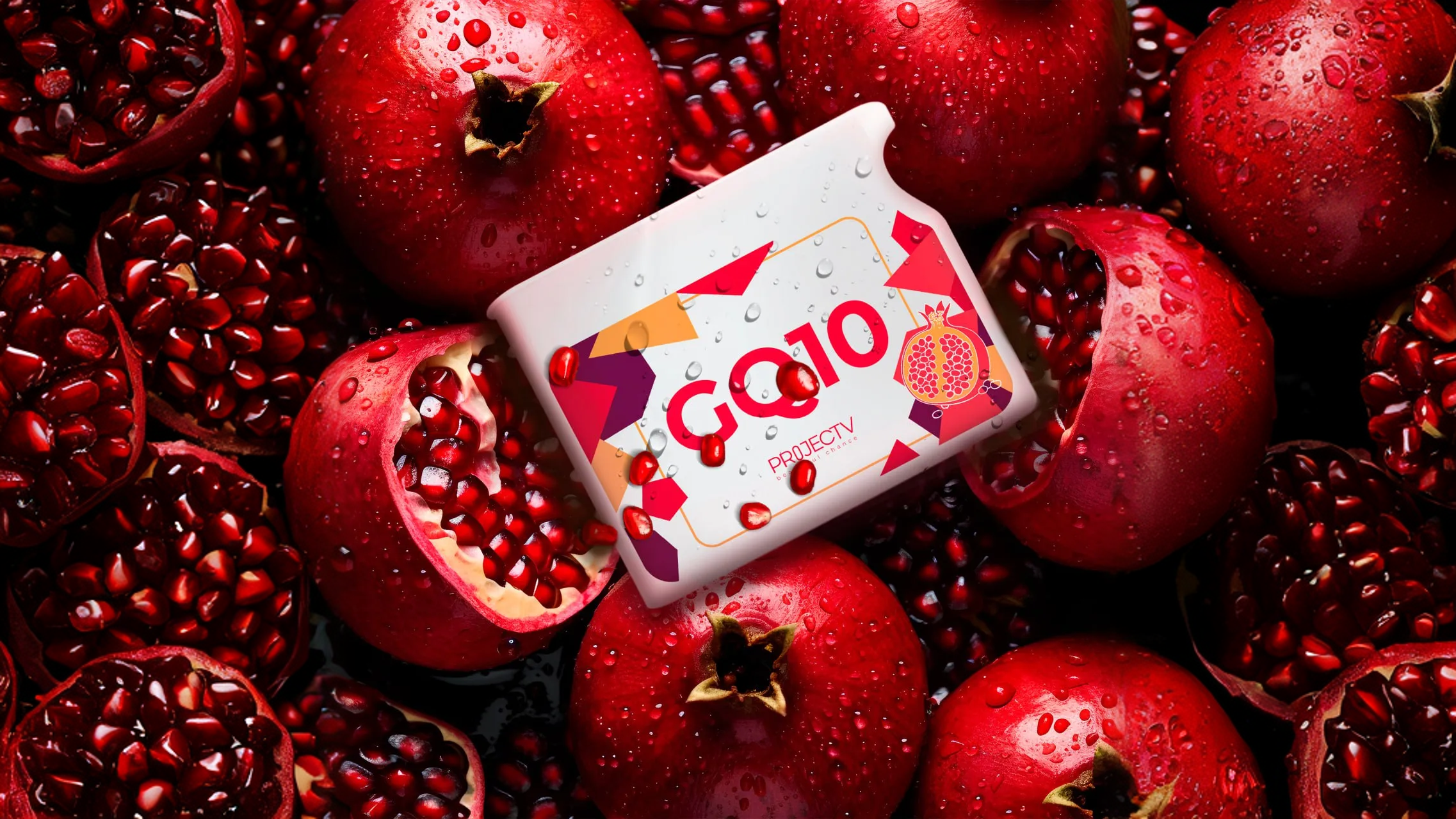GQ10 jar on pomegranates