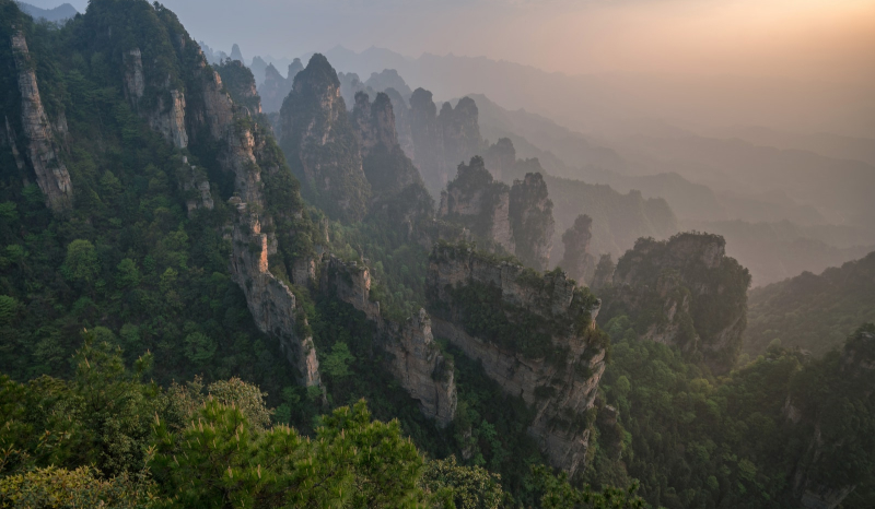 Zhangjiajie china mountains